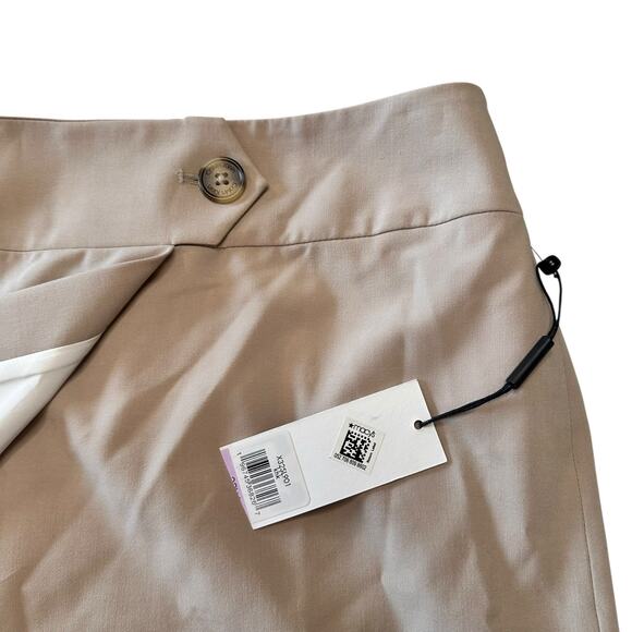 NWT Calvin Klein Beige Faux Wrap Mini Skirt Size 22W Classic Preppy Minimalist - Picture 3 of 8